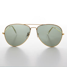 Load image into Gallery viewer, Vintage Metal Aviator Sunglass with Glass Lens - Hughes