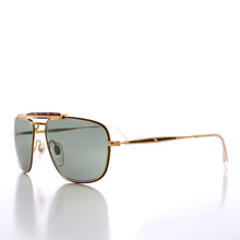 Load image into Gallery viewer, 80s Rectangular Gold Pilot Sunglasses - Huntley