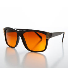 Load image into Gallery viewer, Square Orange Lens Vintage Sunglasses - Hunt