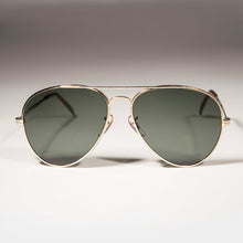 Load image into Gallery viewer, Gold Aviator Sunglass with Glass Lens Metal Frame - Iceman