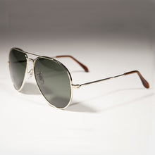 Load image into Gallery viewer, Gold Aviator Sunglass with Glass Lens Metal Frame - Iceman