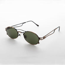Load image into Gallery viewer, Sporty Oval Steampunk Optical Quality Vintage Sunglass - Iggy