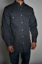 Load image into Gallery viewer, FR Pearl Snap Work Shirt - Reaper Black - With U.S Flag