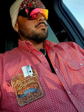 Load image into Gallery viewer, FR Pearl Snap Work shirt - Alpha Red - With U.S Flag