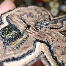 Load image into Gallery viewer, Fuzzy Flint Lock Rifle Colonial Squatch Embroidered Patch - 4 inch - Made in the USA Big Foot