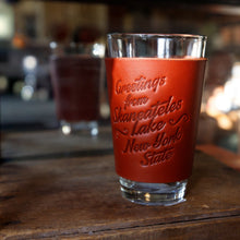 Load image into Gallery viewer, Leather Pint Glass - USA Made