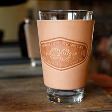 Load image into Gallery viewer, Leather Pint Glass - USA Made