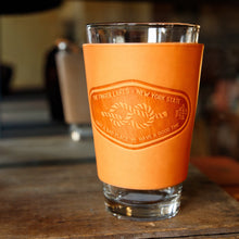 Load image into Gallery viewer, Leather Pint Glass - USA Made