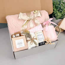 Load image into Gallery viewer, Get Well Gift Baskets – Plush Blanket & Fuzzy Socks Care Set