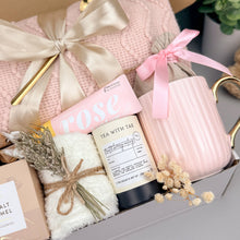 Load image into Gallery viewer, Get Well Gift Baskets – Plush Blanket & Fuzzy Socks Care Set