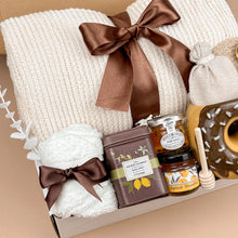 Load image into Gallery viewer, Warm Hug Donut Gift Box – Cozy Gift Box With Blanket, Mug & Tea Set