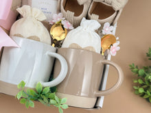 Load image into Gallery viewer, Newborn Gift Set – Baby Blanket, Handmade Bunny Rattle & Cozy Treats for Mom