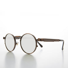 Load image into Gallery viewer, Round Bronze Metal Goth Steampunk Sunglass - Ivan 3