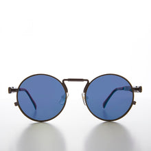 Load image into Gallery viewer, Round Gunmetal Goth Steampunk Sunglass with Colored Lenses - Ivan 9