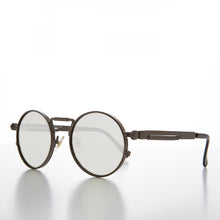 Load image into Gallery viewer, Round Gunmetal Metal Goth Steampunk Sunglass - Ivan 5