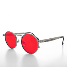 Load image into Gallery viewer, Round Silver Goth Steampunk Sunglass - Ivan 1