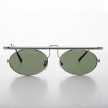 Load image into Gallery viewer, Cyberpunk Goth Vintage Flat Top Oval Sunglass - Jenkins