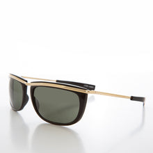 Load image into Gallery viewer, Sporty Gold Frame 90s Aviator Sunglass - Jenner