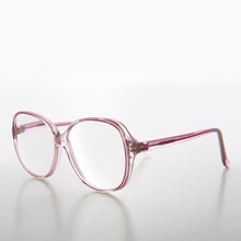 Load image into Gallery viewer, Clear Retro Reading Glasses with Color Accent - Jess