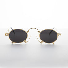 Load image into Gallery viewer, Rare Vintage Steampunk Sunglass with Metal Nose Piece - Jules