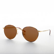 Load image into Gallery viewer, Gold Round Preppy Classic Metal Vintage Sunglass - Kelsey