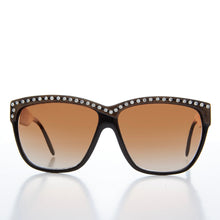 Load image into Gallery viewer, Rhinestone Black Frame Sunglasses - Kristel