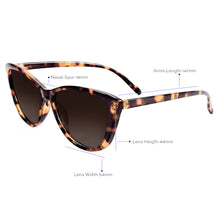 Load image into Gallery viewer, Kara - Tortoise Cat Eye Sunglasses