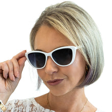 Load image into Gallery viewer, Kara - White Cat Eye Sunglasses