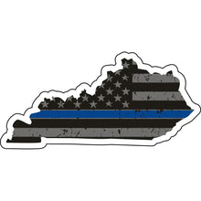 Load image into Gallery viewer, Distressed Thin Blue Line State Sticker - Choose Your State
