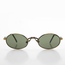 Load image into Gallery viewer, Small Oval Victorian Steampunk 90s Sunglass - Leon