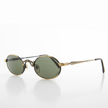 Load image into Gallery viewer, Small Oval Victorian Steampunk 90s Sunglass - Leon