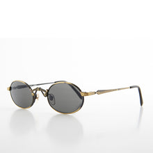 Load image into Gallery viewer, Small Oval Victorian Steampunk 90s Sunglass - Leon