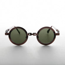 Load image into Gallery viewer, Round Vintage Sunglass with Chain Bridge - Link