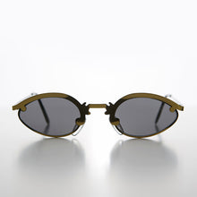 Load image into Gallery viewer, Unique Oval Metal Vintage 90s Sunglass - Lotus