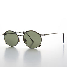 Load image into Gallery viewer, 90s Oval Steampunk Sunglass Optical Quality - Lucian
