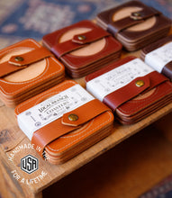 Load image into Gallery viewer, Premium Leather Coasters - USA Made
