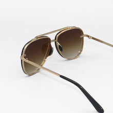 Load image into Gallery viewer, Luna - Tangle Free - Faded Brown Aviator Sunglasses