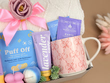 Load image into Gallery viewer, Self Care Gifts for Her – Luxury Lavender Spa & Blanket Set