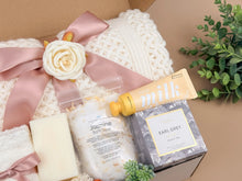 Load image into Gallery viewer, Gift Baskets for Women – Cozy Blanket & Earl Grey Tea Set