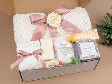 Load image into Gallery viewer, Gift Baskets for Women – Cozy Blanket & Earl Grey Tea Set