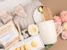Load image into Gallery viewer, Curated Gift Boxes – Luxury Tea, Blanket & Shortbread Set
