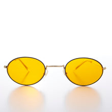 Load image into Gallery viewer, Oval Yellow Lens Vintage Sunglass - Mellow