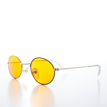 Load image into Gallery viewer, Oval Yellow Lens Vintage Sunglass - Mellow