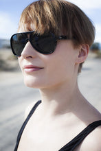 Load image into Gallery viewer, Black Aviator Sunglass with Glass Lenses - Agent Six