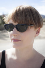 Load image into Gallery viewer, Punk Goth Semi-Rimless Half Frame Polygon Vintage Sunglass - Hazel