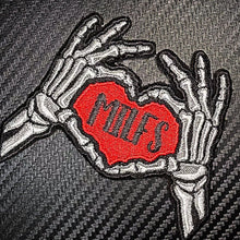 Load image into Gallery viewer, Everyone Loves Hot Moms - Skeleton Heart Hands Love MILFS - Embroidered Patch