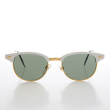 Load image into Gallery viewer, Sleek Silver Half Frame Vintage Sunglass - Minsky