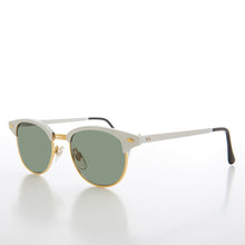 Load image into Gallery viewer, Sleek Silver Half Frame Vintage Sunglass - Minsky