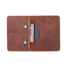 Load image into Gallery viewer, Viaggio Leather Passport Wallet