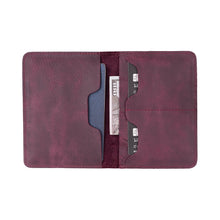 Load image into Gallery viewer, Viaggio Leather Passport Wallet